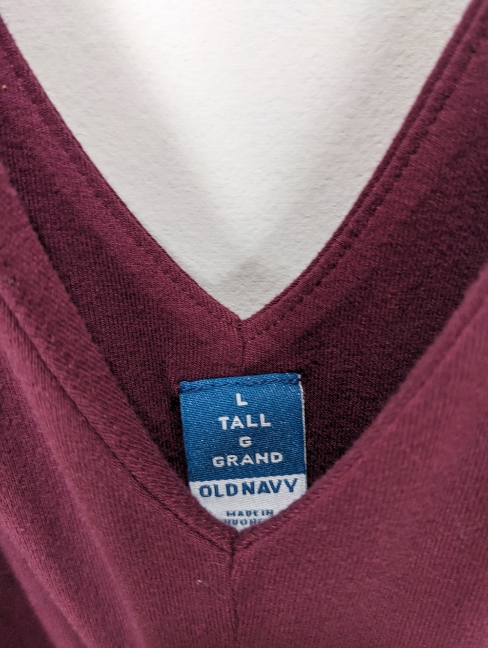 Old Navy Waist Defined Shirred Jumpsuit Dark Mauve Size Large Tall - Picture 5 of 9